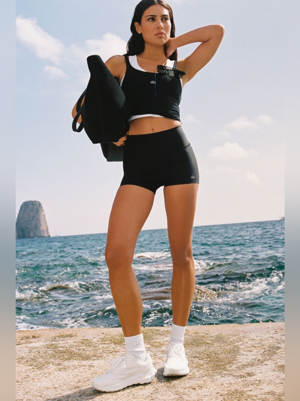 ALO Yoga Black High-Waist Bike Shorts